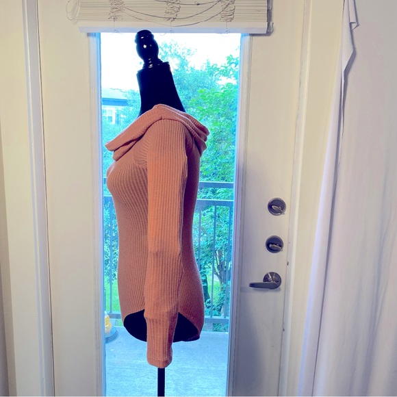 Bodysuit by Mixed Threads Drop Neck Long Sleeve French Cut Women Large,Preowned - Picture 4 of 9